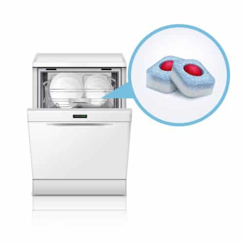 Dishwasher Tablets Realistic Composition