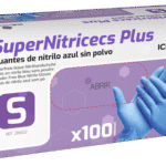 Плътни нитрилни ръкавици без пудра, 5 гр. - SuperNitricecs Plus