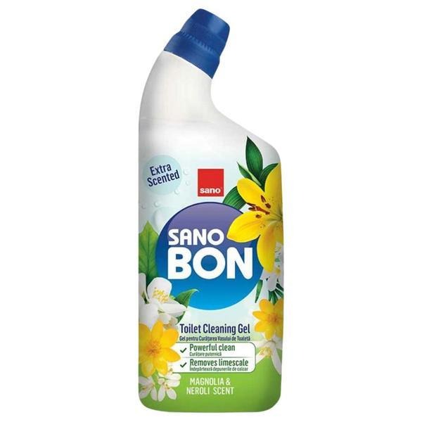 Почистващ гел SANO BON за тоалетна чиния – 750 мл, нероли и магнолия