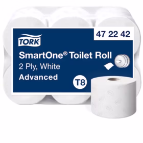 Тоалетна Хартия Tork SmartOne Бяла T8, 2-пластова Тоалетна Хартия Tork SmartOne Бяла T8, 2-пластова