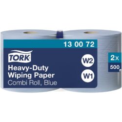 Tork Индустриалан Почистваща Хартия Синя W1/W2 – 170 м, QuickDry, 2 ролки