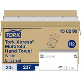 Кърпи за ръце Tork Xpress H2, Z сгъвка, 237 листа в пакет Кърпи за ръце Tork Xpress H2, Z сгъвка, 237 листа в пакет