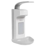 Лакътен дозатор за сапун и дезинфектант Faneco MED, 500 ml, бял/сив ABS