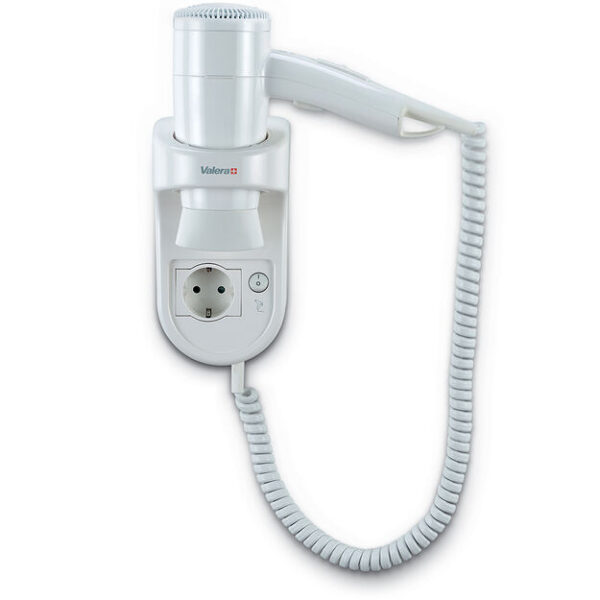 Санитарни консумативи за бизнеса Хотелски сешоар за коса Valera PREMIUM SMART SOCKET, 1600 W, бял